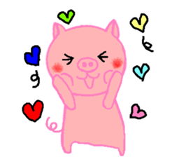 Agoo and Friends of pig2 (No character) sticker #4712688