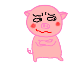 Agoo and Friends of pig2 (No character) sticker #4712689