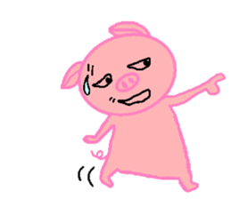 Agoo and Friends of pig2 (No character) sticker #4712690