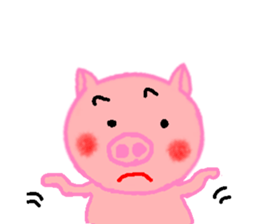 Agoo and Friends of pig2 (No character) sticker #4712691