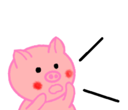 Agoo and Friends of pig2 (No character) sticker #4712692