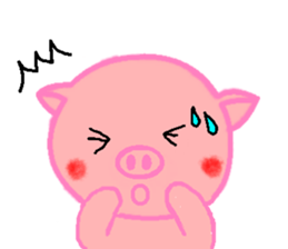 Agoo and Friends of pig2 (No character) sticker #4712693