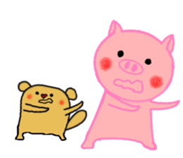 Agoo and Friends of pig2 (No character) sticker #4712695