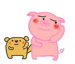 Agoo and Friends of pig2 (No character) sticker #4712696