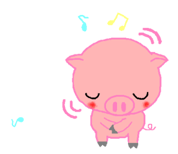 Agoo and Friends of pig sticker #4712792