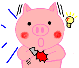 Agoo and Friends of pig sticker #4712799