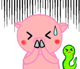 Agoo and Friends of pig sticker #4712801