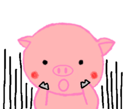 Agoo and Friends of pig sticker #4712803