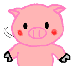 Agoo and Friends of pig sticker #4712804