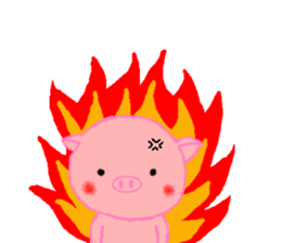 Agoo and Friends of pig sticker #4712805