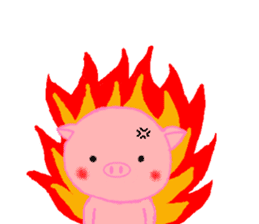 Agoo and Friends of pig sticker #4712805