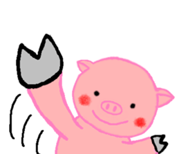 Agoo and Friends of pig sticker #4712806