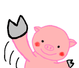 Agoo and Friends of pig sticker #4712806