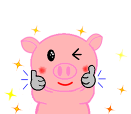 Agoo and Friends of pig sticker #4712807