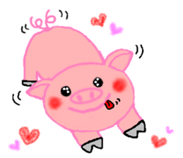 Agoo and Friends of pig sticker #4712808