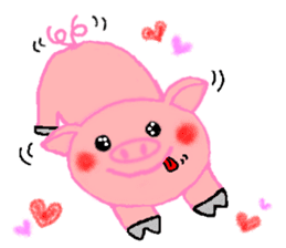 Agoo and Friends of pig sticker #4712808