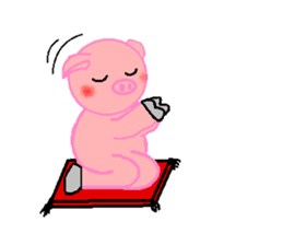 Agoo and Friends of pig sticker #4712809