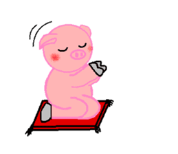 Agoo and Friends of pig sticker #4712809