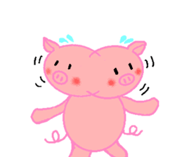 Agoo and Friends of pig sticker #4712811