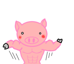 Agoo and Friends of pig sticker #4712813