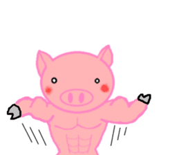 Agoo and Friends of pig sticker #4712813