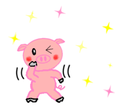 Agoo and Friends of pig sticker #4712821