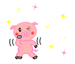 Agoo and Friends of pig sticker #4712821