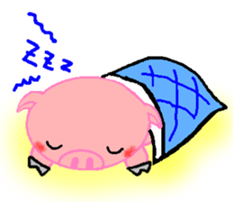 Agoo and Friends of pig sticker #4712822