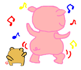 Agoo and Friends of pig sticker #4712827