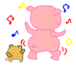 Agoo and Friends of pig sticker #4712827