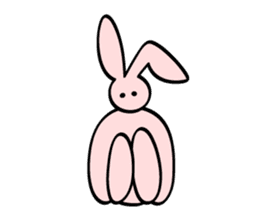 japanese kawaii rabbit sticker sticker #4714024