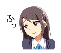 Heartwarming Sticker of schoolgirl sticker #4714200