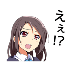 Heartwarming Sticker of schoolgirl sticker #4714205