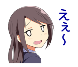 Heartwarming Sticker of schoolgirl sticker #4714207