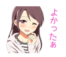 Heartwarming Sticker of schoolgirl sticker #4714215