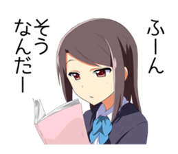 Heartwarming Sticker of schoolgirl sticker #4714218