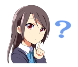 Heartwarming Sticker of schoolgirl sticker #4714225