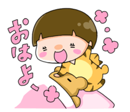 Along with HANA-chan sticker #4715432