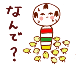 Japanese dolls KOKESHI! sticker #4716256