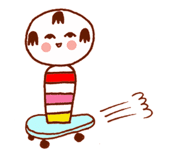 Japanese dolls KOKESHI! sticker #4716264