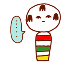 Japanese dolls KOKESHI! sticker #4716268