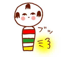 Japanese dolls KOKESHI! sticker #4716269
