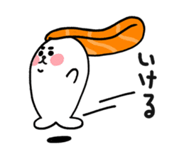 Such an adorable Sushi Seal! sticker #4716368