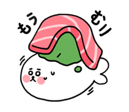 Such an adorable Sushi Seal! sticker #4716375
