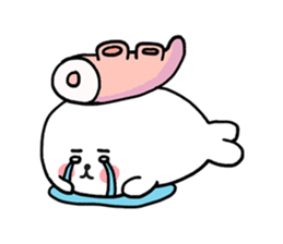 Such an adorable Sushi Seal! sticker #4716379