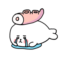 Such an adorable Sushi Seal! sticker #4716379