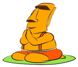 Modern Moai sticker #4716756