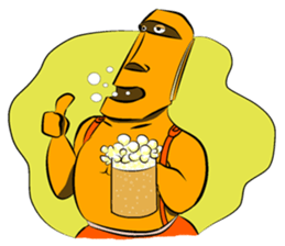 Modern Moai sticker #4716760