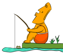 Modern Moai sticker #4716767