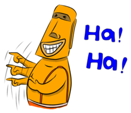 Modern Moai sticker #4716769